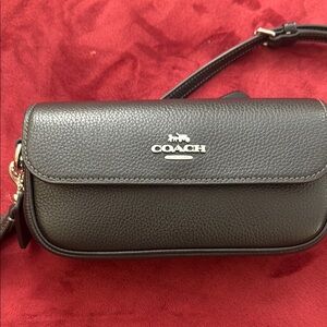 Coach Black Leather Crossbody Bag